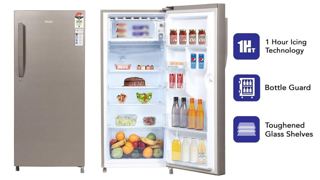 #1 in Best Refrigerators Single Door - Haier 195 L 4 Star Direct-Cool Single-Door Refrigerator